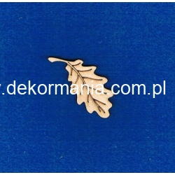 Listek , liść dębu  5x2,5cm , listek 5cm